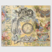 Cheshire Cat Alice Wonderland Cadeaupapier (Vlak)