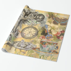 Cheshire Cat Alice Wonderland Cadeaupapier