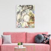Cheshire Cat Alice Wonderland Canvas Afdruk (Insitu (Woonkamer))