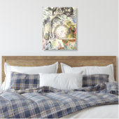 Cheshire Cat Alice Wonderland Canvas Afdruk (Insitu (Slaapkamer))