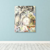 Cheshire Cat Alice Wonderland Canvas Afdruk (Insitu (Houten vloer))