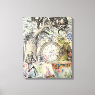 Cheshire Cat Alice Wonderland Canvas Afdruk