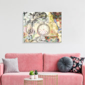 Cheshire Cat Alice Wonderland Canvas Afdruk (Insitu (Woonkamer))