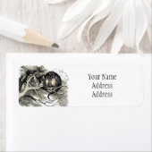 Cheshire Cat Alice Wonderland Etiket (Insitu)