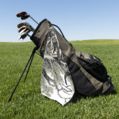 Cheshire Cat Alice Wonderland Golfhanddoek (Groen)