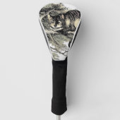 Cheshire Cat Alice Wonderland Golfheadcover (Voorkant)