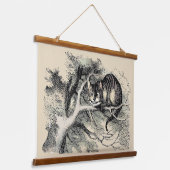 Cheshire Cat Alice Wonderland Hangend Wandkleed (Gebogen)