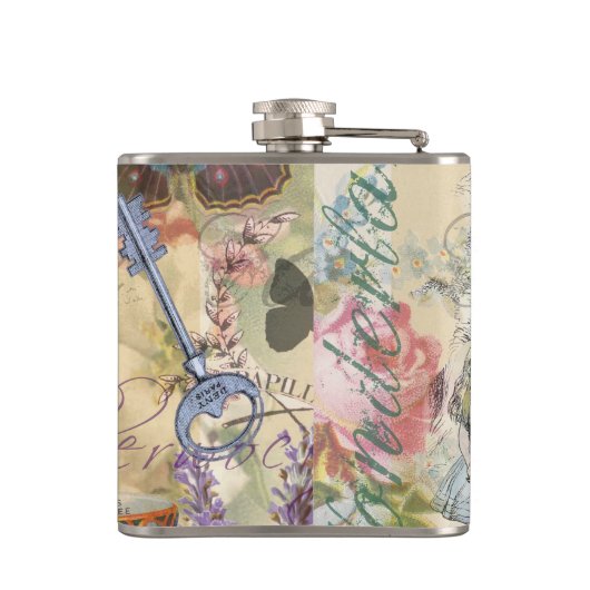 Cheshire Cat Alice Wonderland Heupfles (Achterkant)