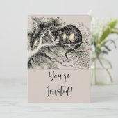 Cheshire Cat Alice Wonderland Kaart (Staand voorkant)