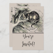 Cheshire Cat Alice Wonderland Kaart (Voorkant / Achterkant)