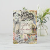 Cheshire Cat Alice Wonderland Kaart (Staand voorkant)