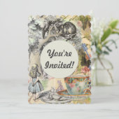 Cheshire Cat Alice Wonderland Kaart (Staand voorkant)