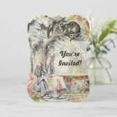 Cheshire Cat Alice Wonderland Kaart (Staand voorkant)