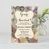 Cheshire Cat Alice Wonderland Kaart (Staand voorkant)