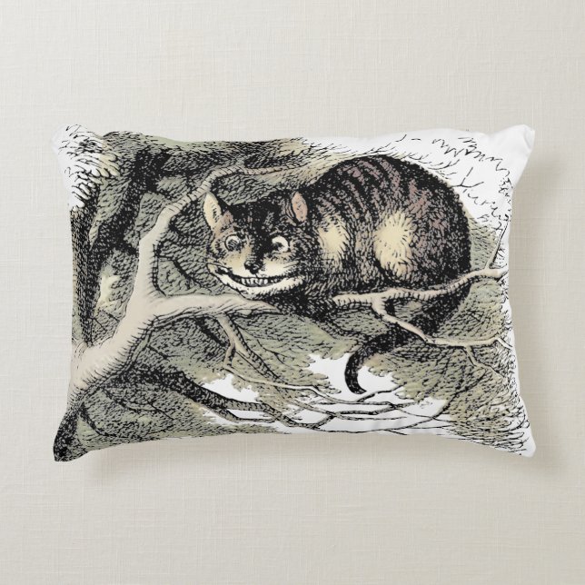 Cheshire Cat Alice Wonderland Klassieker Accent Kussen (Voorkant)