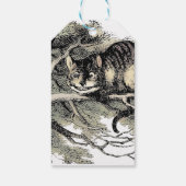 Cheshire Cat Alice Wonderland Klassieker Cadeaulabel (Achterkant)