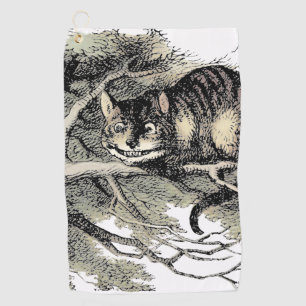 Cheshire Cat Alice Wonderland Klassieker Golfhanddoek