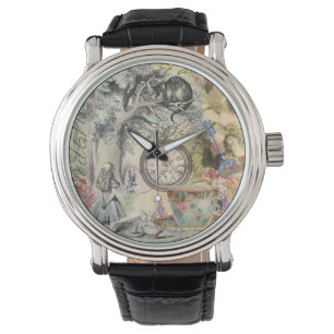 Cheshire Cat Alice Wonderland Klassieker Horloge