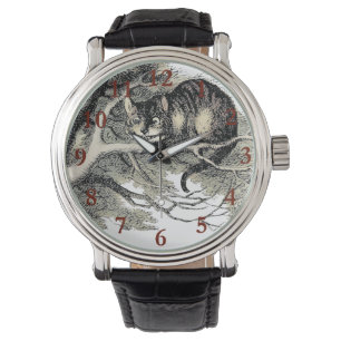 Cheshire Cat Alice Wonderland Klassieker Horloge