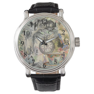 Cheshire Cat Alice Wonderland Klassieker Horloge