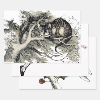 Cheshire Cat Alice Wonderland Klassieker Inpakpapier Vel