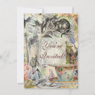 Cheshire Cat Alice Wonderland Klassieker Kaart