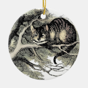 Cheshire Cat Alice Wonderland Klassieker Keramisch Ornament