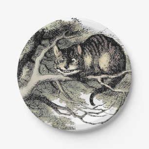 Cheshire Cat Alice Wonderland Klassieker Papieren Bordje