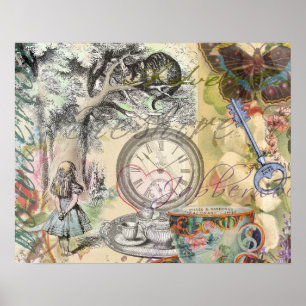 Cheshire Cat Alice Wonderland Klassieker Poster