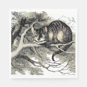 Cheshire Cat Alice Wonderland Klassieker Servet