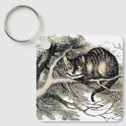 Cheshire Cat Alice Wonderland Klassieker Sleutelhanger (Voorkant)