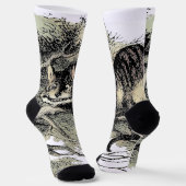 Cheshire Cat Alice Wonderland Klassieker Sokken (Gebogen)