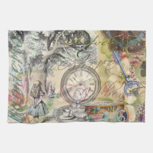 Cheshire Cat Alice Wonderland Klassieker Theedoek