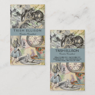 Cheshire Cat Alice Wonderland Klassieker Visitekaartje