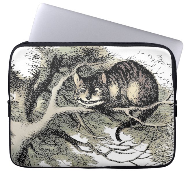 Cheshire Cat Alice Wonderland Laptop Sleeve (Voorkant)