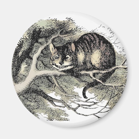 Cheshire Cat Alice Wonderland Magneet (Voorkant)