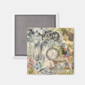 Cheshire Cat Alice Wonderland Magneet (Voorkant / Achterkant)