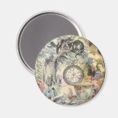 Cheshire Cat Alice Wonderland Magneet (Voorkant / Achterkant)