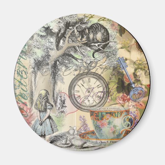 Cheshire Cat Alice Wonderland Magneet (Voorkant)