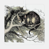Cheshire Cat Alice Wonderland Metalen Ornament (Achterkant)