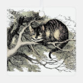 Cheshire Cat Alice Wonderland Metalen Ornament (Voorkant)