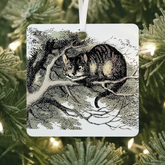 Cheshire Cat Alice Wonderland Metalen Ornament (Insitu)