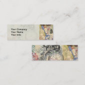 Cheshire Cat Alice Wonderland Mini Visitekaartje (Voorkant / Achterkant)