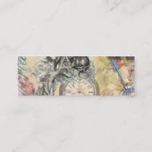 Cheshire Cat Alice Wonderland Mini Visitekaartje (Achterkant)