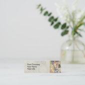 Cheshire Cat Alice Wonderland Mini Visitekaartje (Staand voorkant)