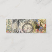 Cheshire Cat Alice Wonderland Mini Visitekaartje (Achterkant)