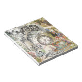 Cheshire Cat Alice Wonderland Notitieblok (Schuin)