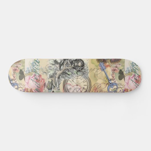Cheshire Cat Alice Wonderland Persoonlijk Skateboard (Horizontaal)