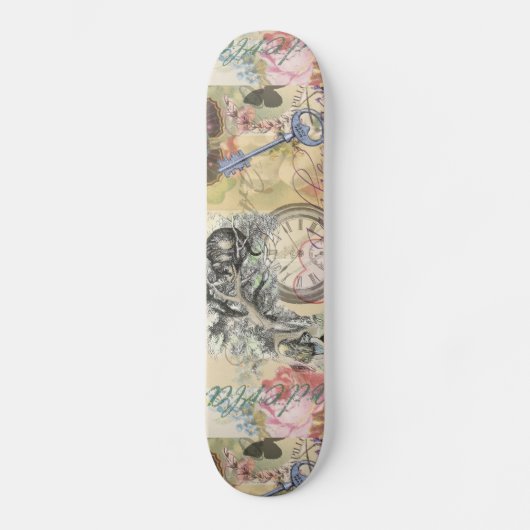 Cheshire Cat Alice Wonderland Persoonlijk Skateboard (Voorkant)