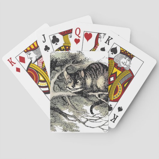 Cheshire Cat Alice Wonderland Pokerkaarten (Achterkant)